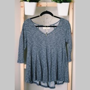 anthropology quarter sleeved top